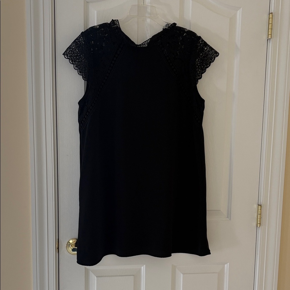 Zara Black Lace Cap Sleeve dress